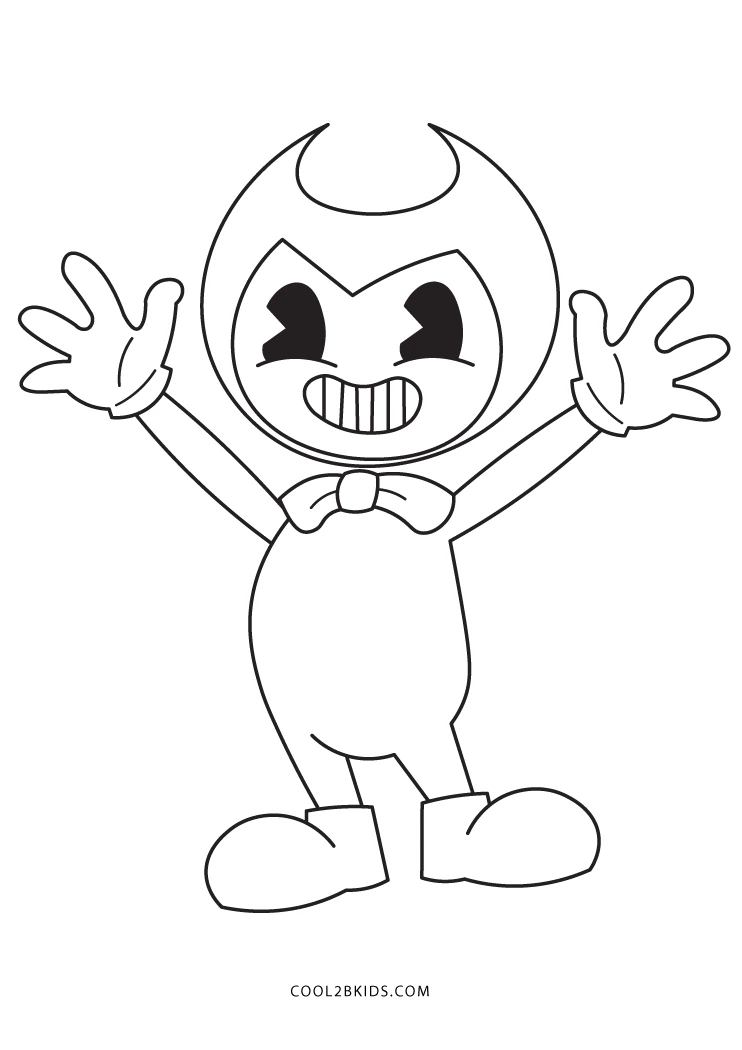 Free Printable Bendy Coloring Pages For Kids