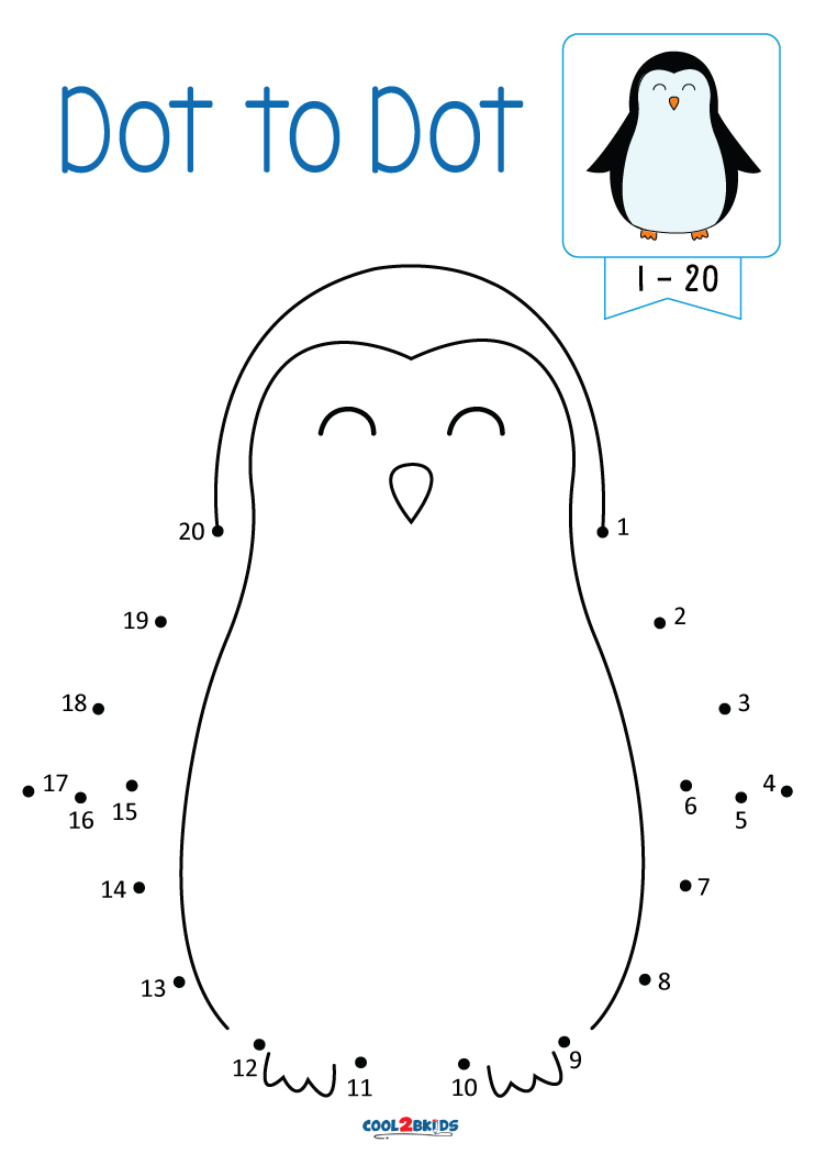 Free Printable Dot to Dot 1 to 20