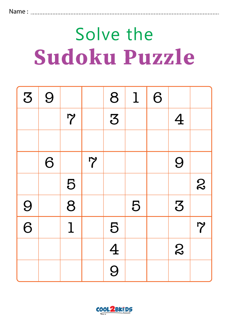 Free Printable Hard Sudoku Puzzles