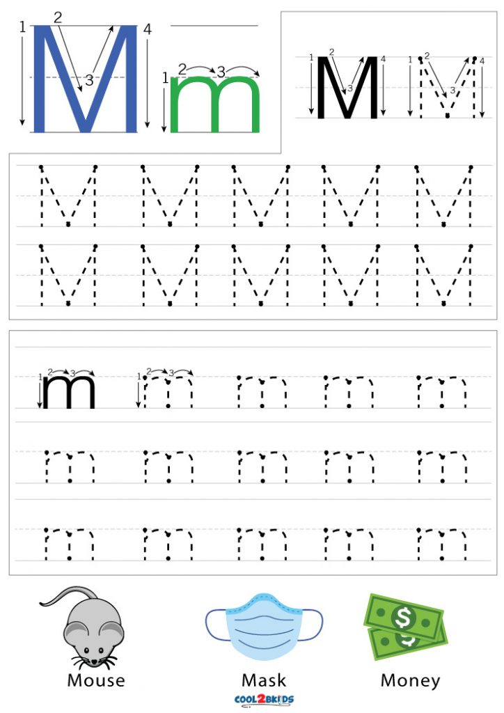 letter m tracing