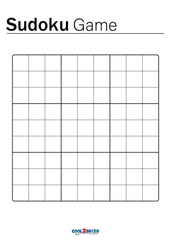 Free Printable Blank Sudoku Puzzles 0165