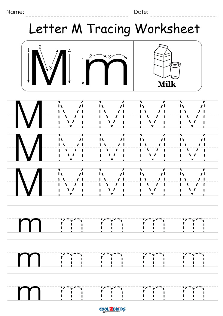 Best Images Of Letter M Worksheets Printable Free Letter M | The Best ...