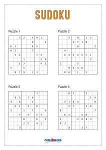 free printable medium sudoku puzzles