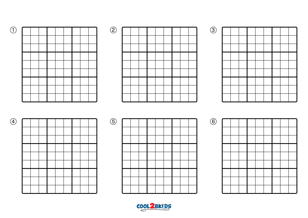 Free Printable Blank Sudoku Puzzles