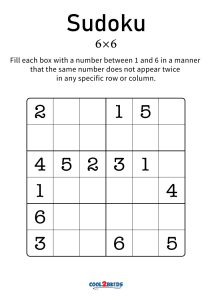 Sudoku Generator » sudoku-kids-6×6-01