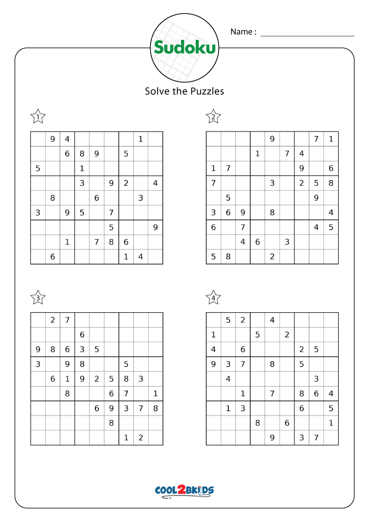 Sudoku Puzzles Book: Medium Level Sudoku, Medium Sudoku Puzzles