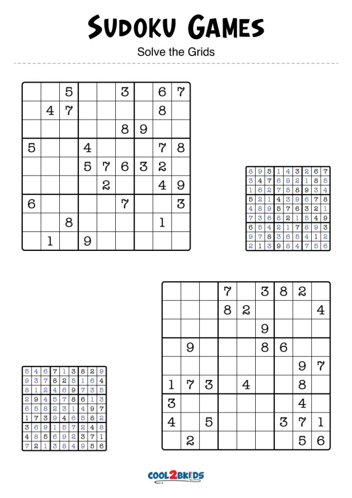 Free Printable Medium Sudoku Puzzles