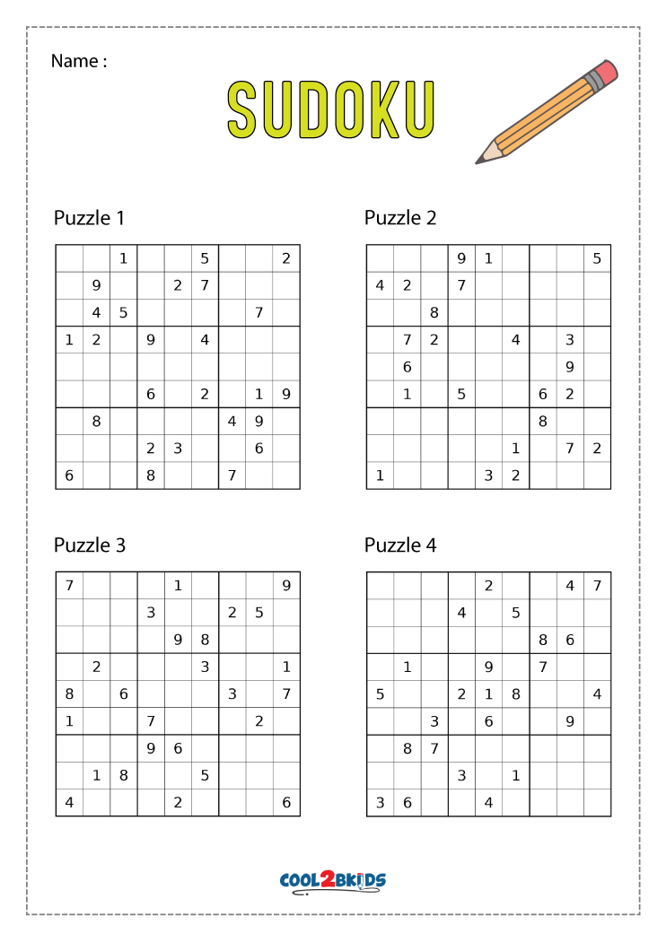 Free Printable Hard Sudoku Puzzles