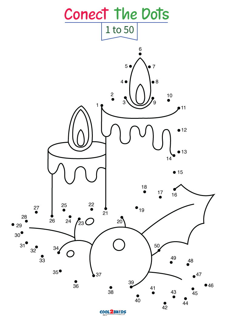 Free Christmas Dot to Dot Printables