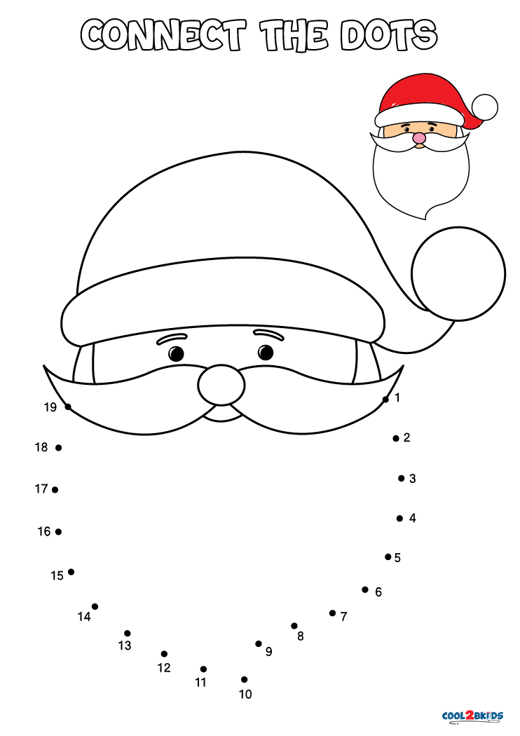 Free Christmas Dot to Dot Printables