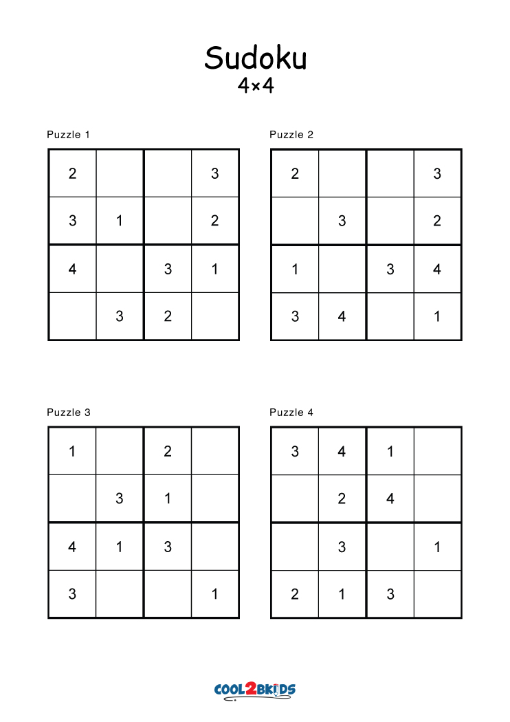 4x4 Sudoku 1 - Solution