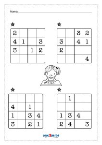 4x4 sudoku - Easy Worksheets,Easy Sudoku Puzzles for Kids
