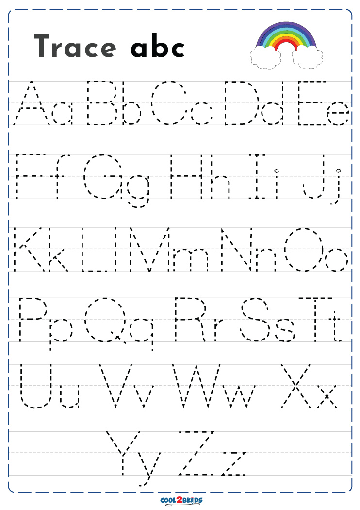 Alphabet Tracing Worksheets Perfect Alphabet Activities For Learning L 