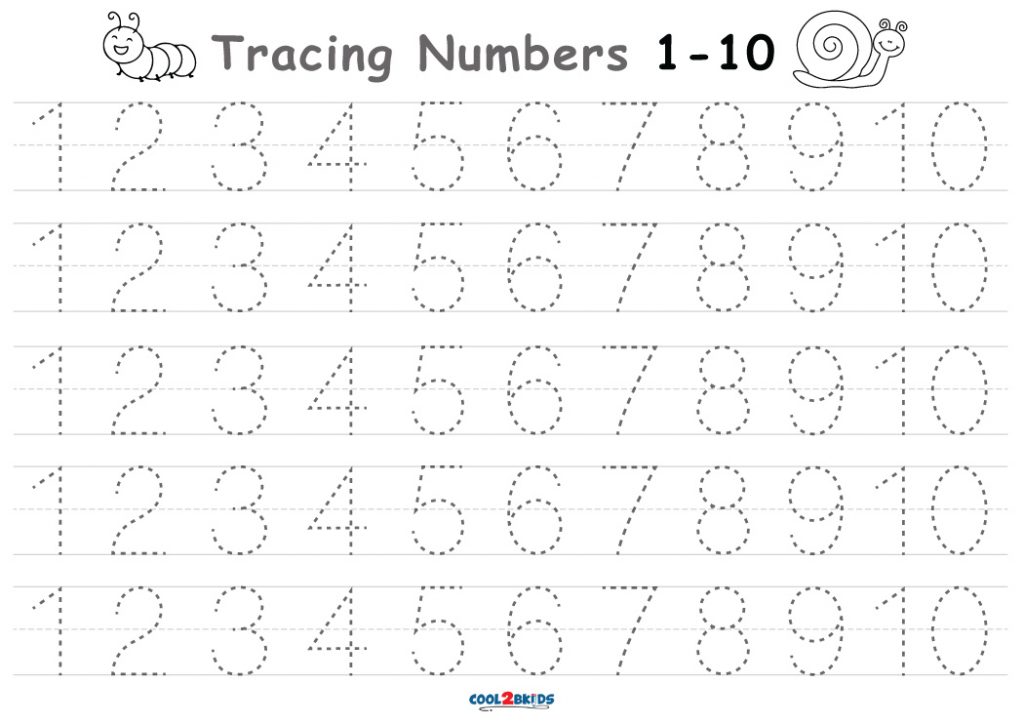 Free Printable Number Tracing Worksheets