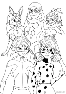 Explore Cat Noir Coloring Pages - Printable, Free & Easy to Print