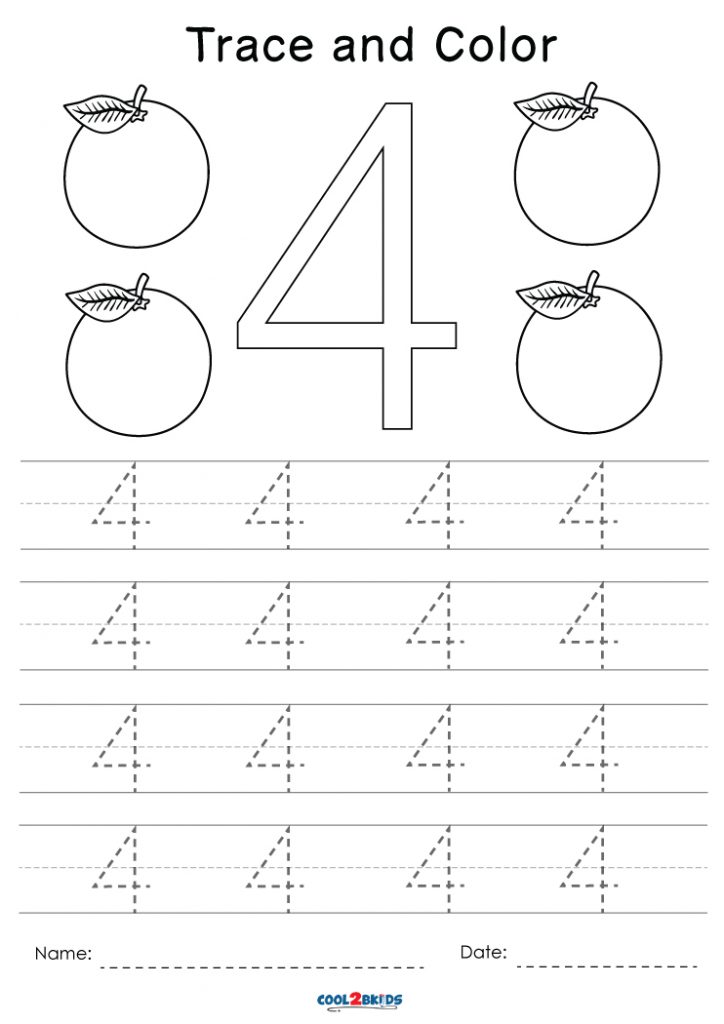 Free Printable Number Tracing Worksheets