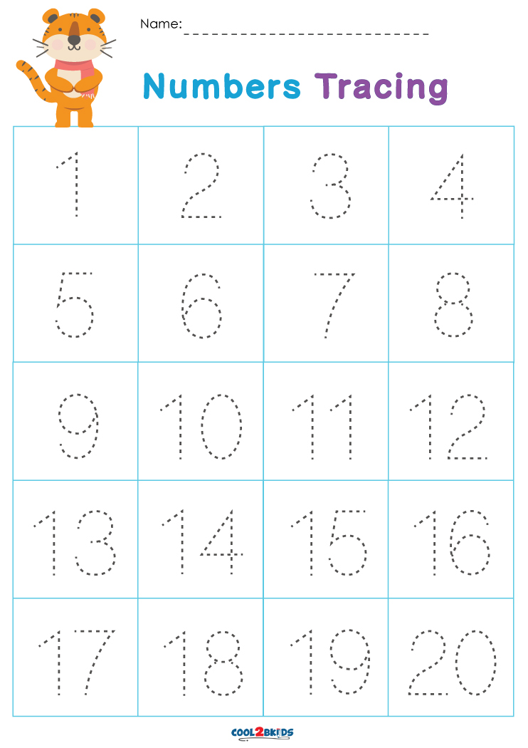 Free Printable Number Tracing Worksheets