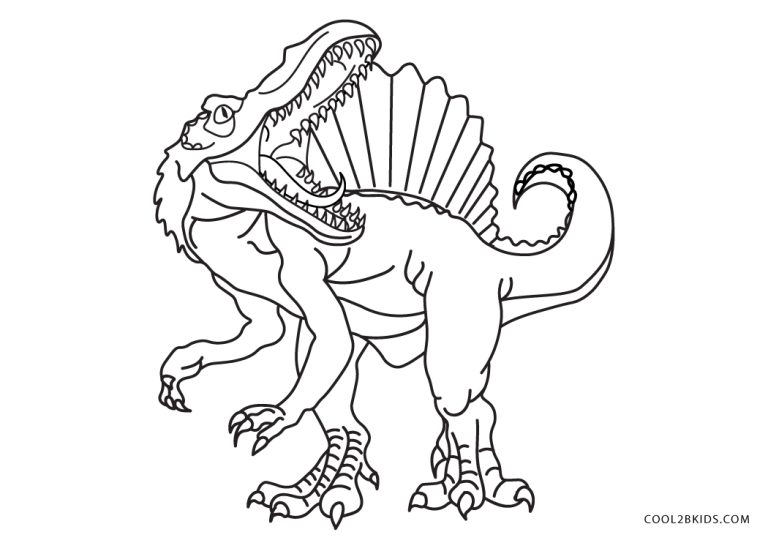 Free Printable Spinosaurus Coloring Pages For Kids