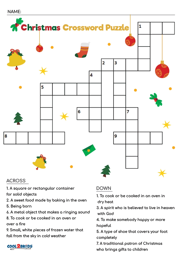 Free Easy Printable Christmas Crossword Puzzles Free Printable Templates