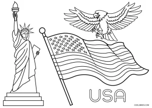 Free Printable American Flag Coloring Pages For Kids