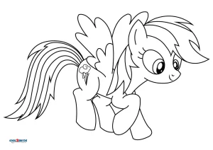 My Little Pony Rainbow Dash Coloring Pages - GBcoloring