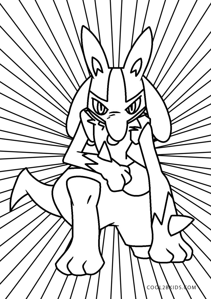 Pokémon Ausmalbilder Lucario: Unleash Your Inner Artist!