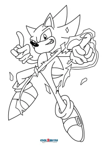 Free Coloring Pages Of Super Sonic Emeralds - Sonic Desenho Para