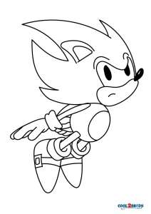 super sonic coloring pages