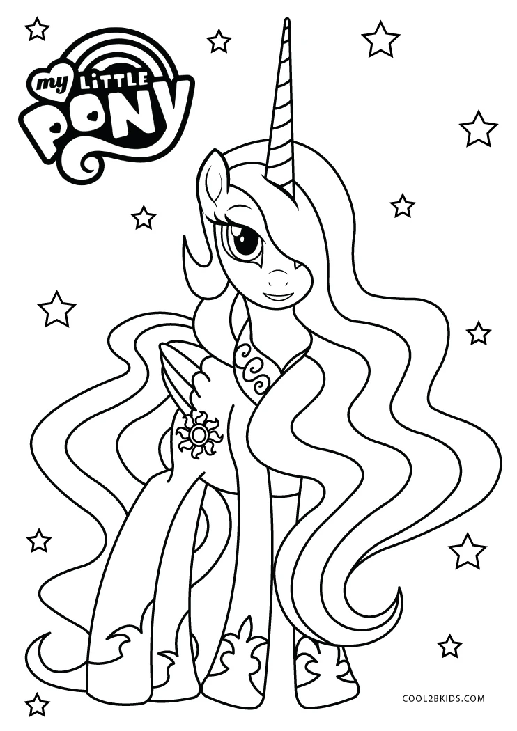 princess celestia and princess luna coloring page