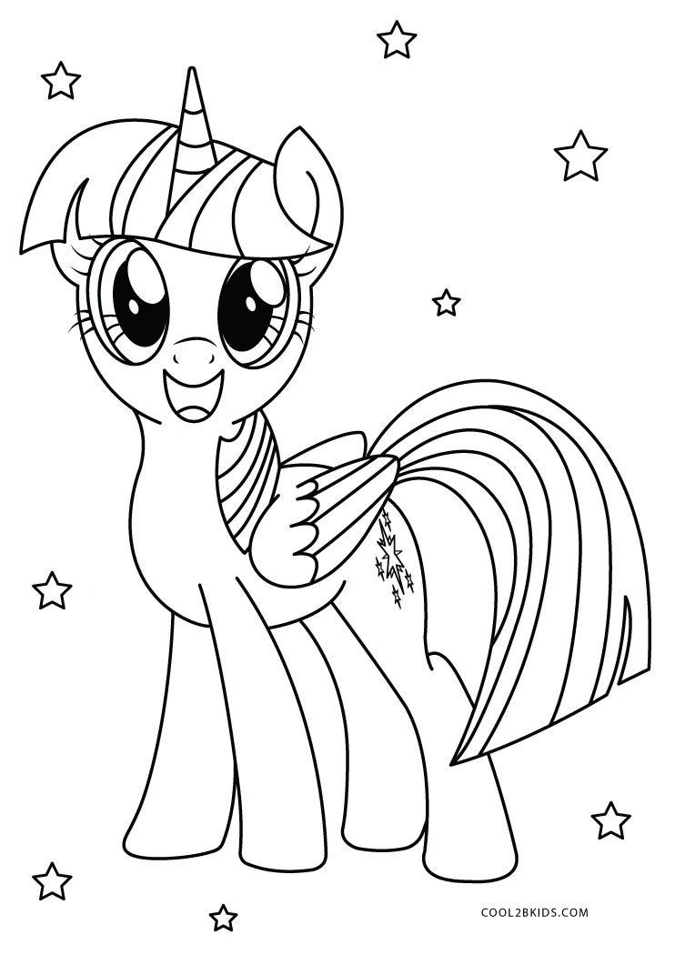 my little pony twilight sparkle coloring pages