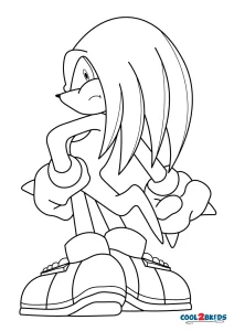 20+ Sonic Knuckles Coloring Page