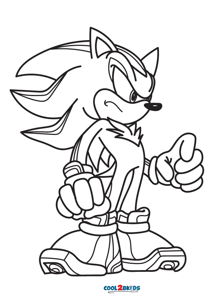 Sonic Shadow Coloring Pages: Beyond Child's Play, by Titan