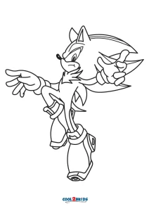 shadic the hedgehog coloring pages