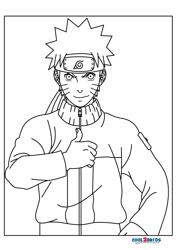 coloring pages naruto