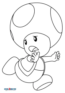 toad coloring pages