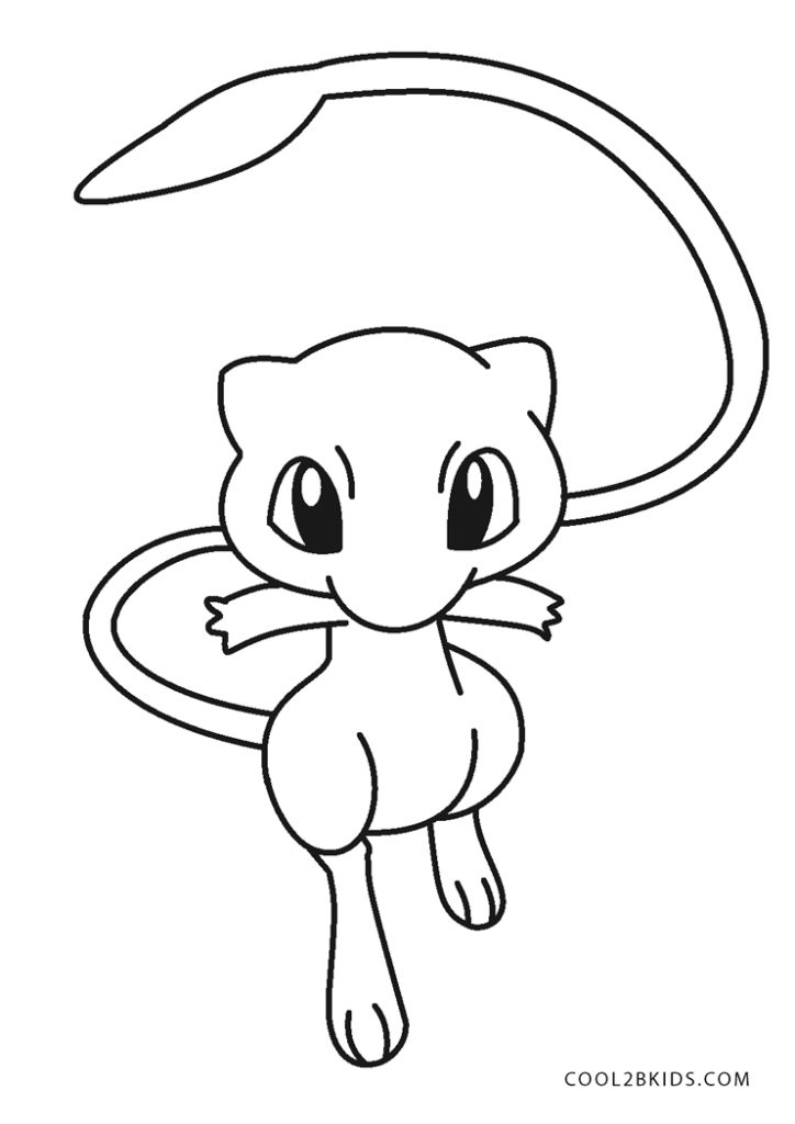 Mew Coloring Pages Pokemon Printable Sheets Educativeprintable ...