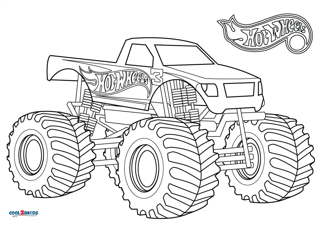 Hot Wheels Trucks Coloring Pages Hot Sex Picture