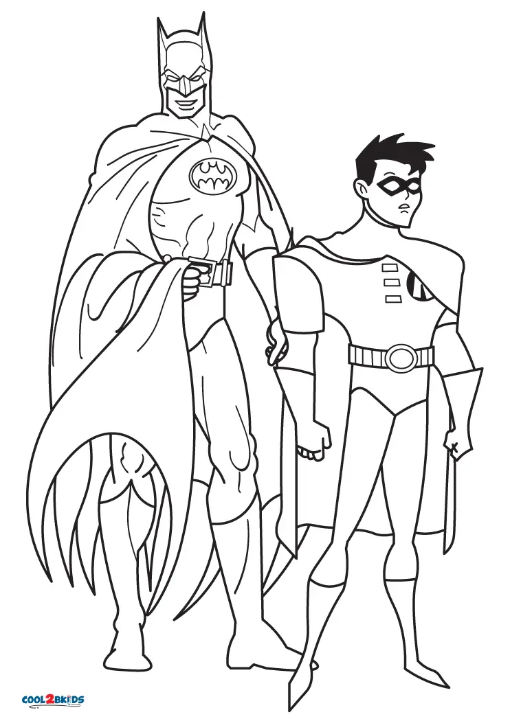 batgirl coloring pages for kids