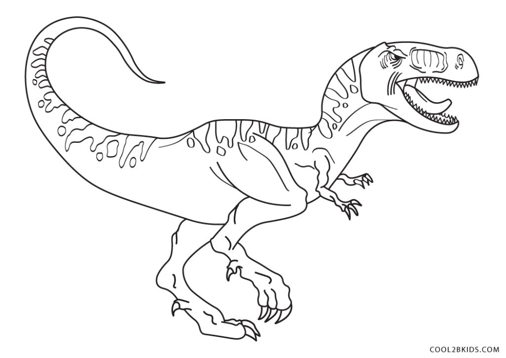 Free Printable T-Rex Coloring Pages For Kids