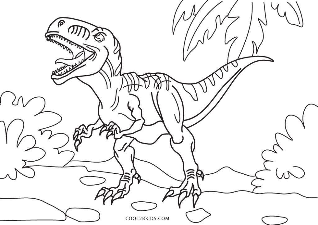 Free Printable T-Rex Coloring Pages For Kids