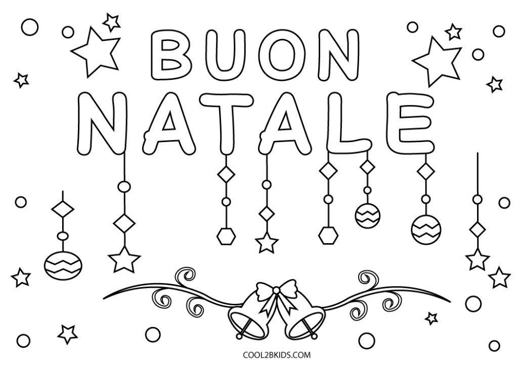 Buon Natale Da Colorare - Disegni Per Bambini Da Stampare