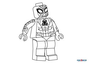 lego superheroes coloring pages spiderman