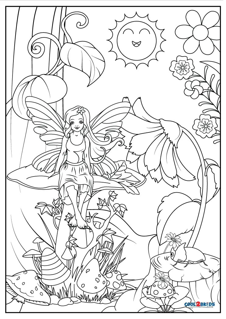 fairy garden drawing