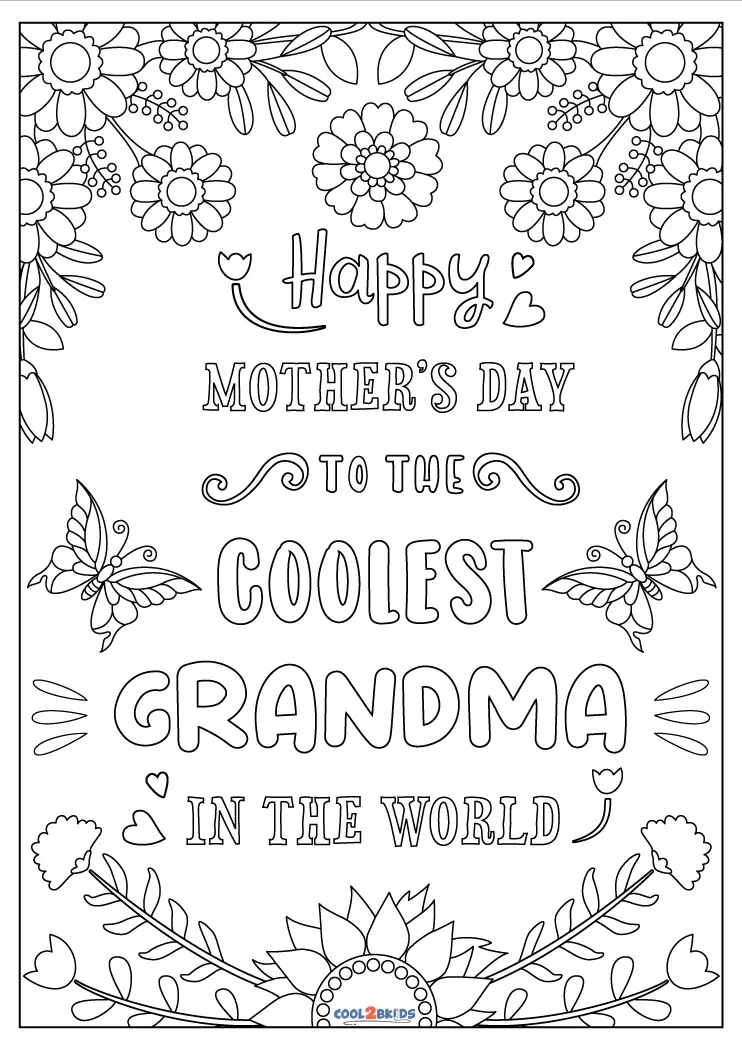 Great Grandma Coloring Pages
