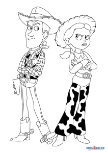 woody and jessie coloring pages
