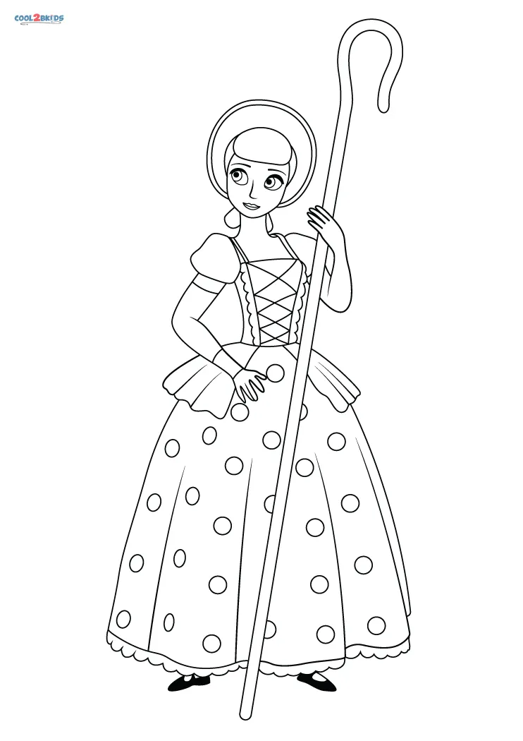 Free Printable Bo Peep Coloring Pages For Kids