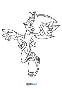 Desenhos para colorir Shadow from Sonic - Desenhos para colorir gratuitos  para impressão
