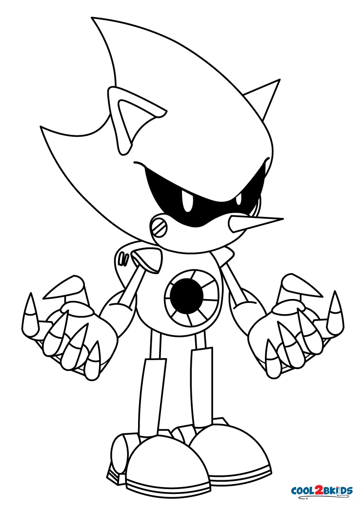 Desenhos de Super Sonic Para Colorir - Páginas Para Impressão Grátis