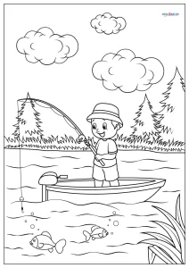 Free Printable Fishing Coloring Pages For Kids