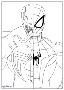 spiderman venom coloring pages